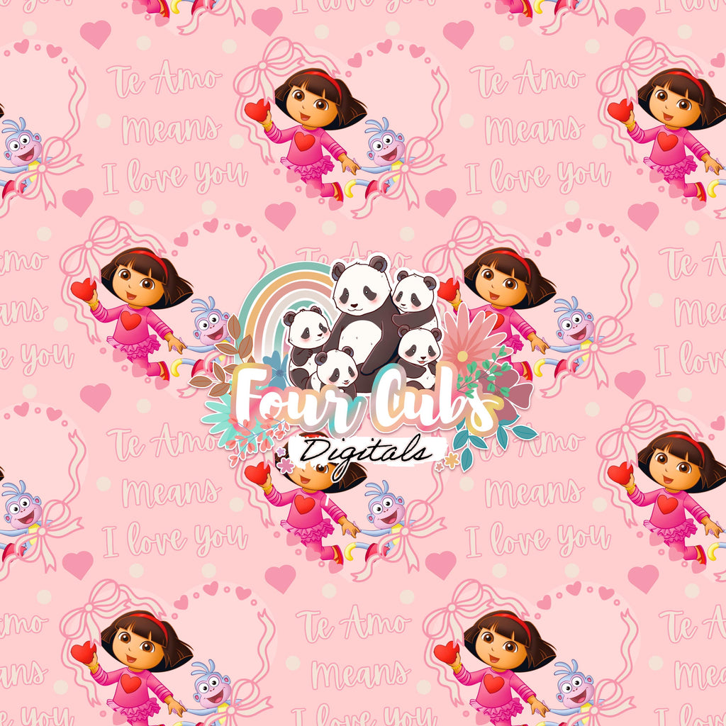 Valentines Girl Explorer seamless